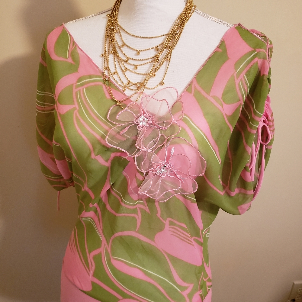 forever 21 sheer top.